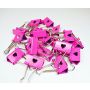 Klipy Rapesco Serca różowe, 20szt x 19mm - 3